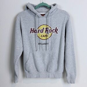 Hard Rock Cafe Light Gray Logo Hoodie M